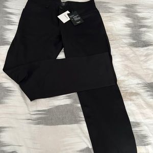 NWT Theory Tech Raffi size 32 Black Compact Ponte slim tapered pant